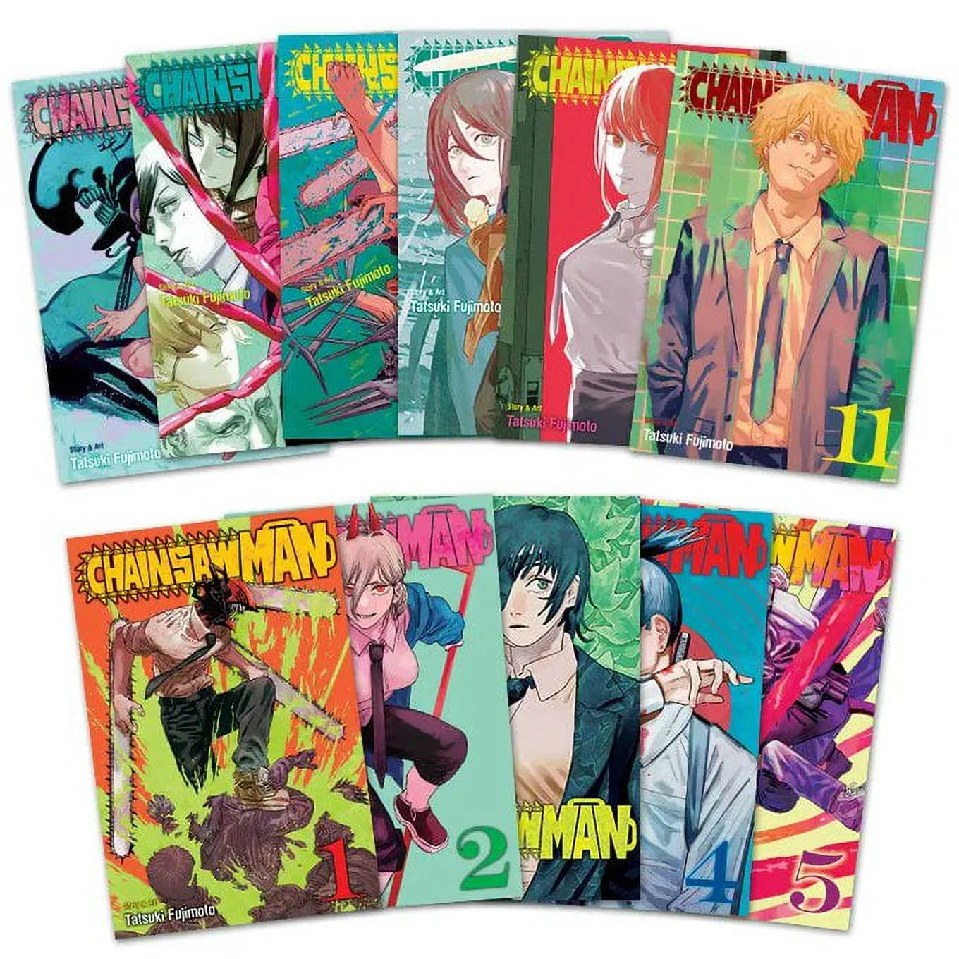 Chainsaw Man Box Set: Includes Volumes 1-11 (Paperback)