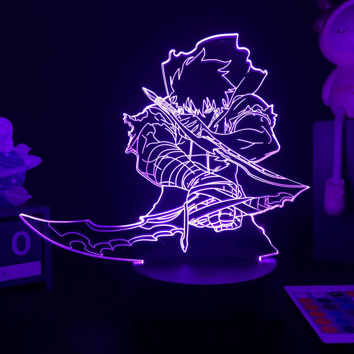 LED Solo leveling desk display