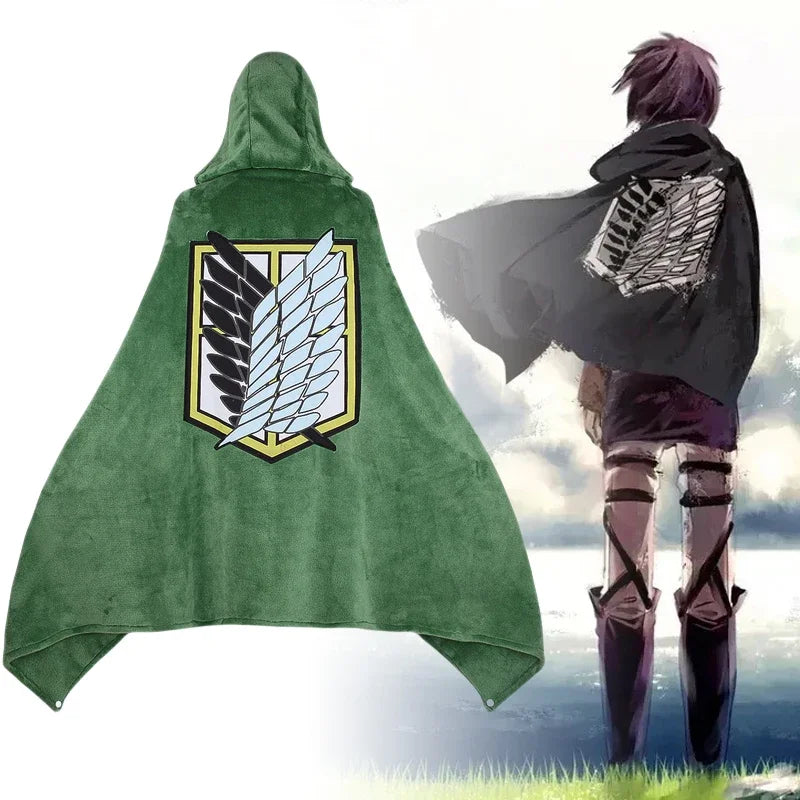 Attack on Titan Hoodie blanket