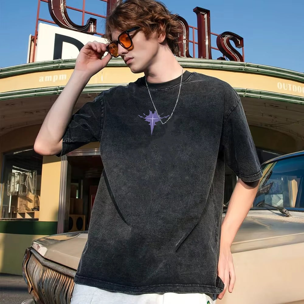 Faded Solo leveling graphic T-shirt