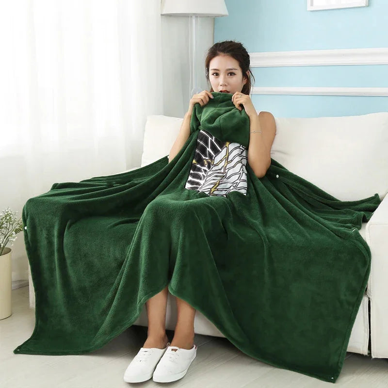 Attack on Titan Hoodie blanket