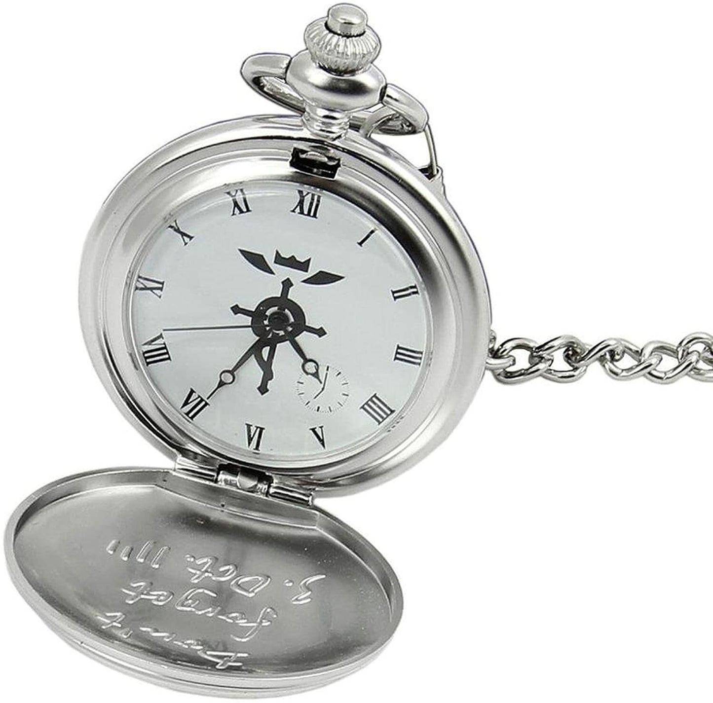 Full Metal Alchemist Pocket Watch Necklace Ring 